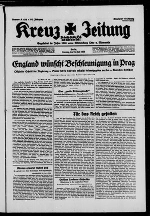 Kreuz-Zeitung vom 24.07.1938