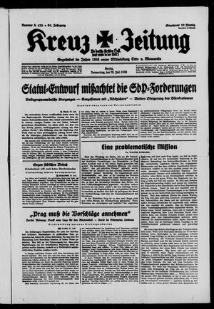 Kreuz-Zeitung on Jul 28, 1938