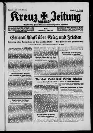 Kreuz-Zeitung on Aug 9, 1938