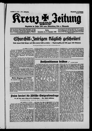 Kreuz-Zeitung vom 19.11.1938