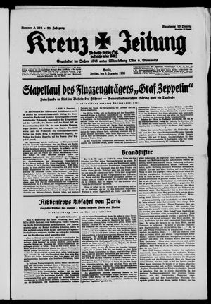 Kreuz-Zeitung vom 09.12.1938