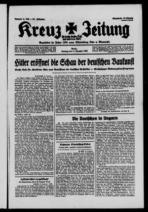 Kreuz-Zeitung vom 11.12.1938