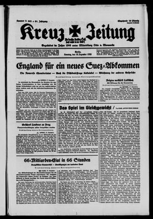 Kreuz-Zeitung vom 18.12.1938