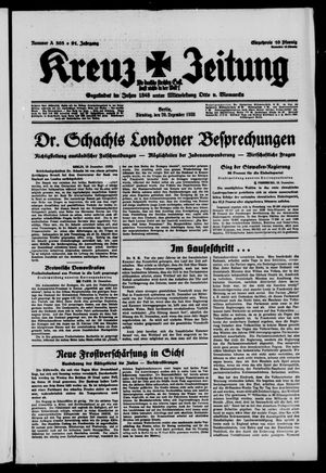 Kreuz-Zeitung vom 20.12.1938