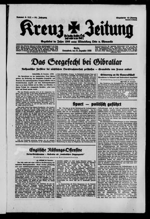 Kreuz-Zeitung vom 31.12.1938
