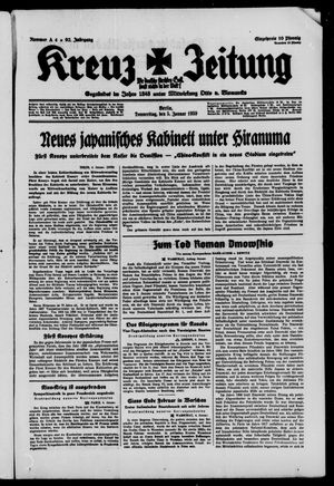 Kreuz-Zeitung on Jan 5, 1939