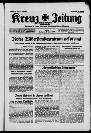 Kreuz-Zeitung on Jan 6, 1939