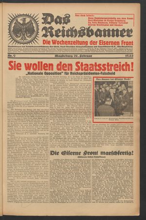 Das Reichsbanner vom 27.02.1932
