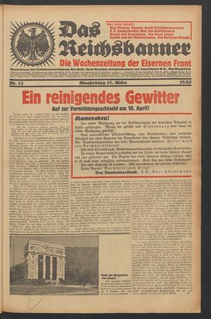 Das Reichsbanner vom 19.03.1932