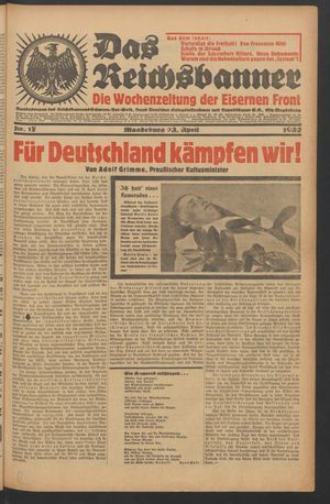 Das Reichsbanner vom 23.04.1932