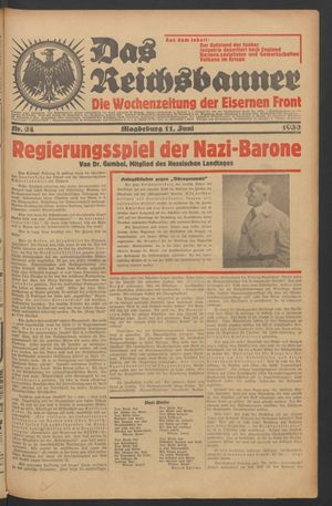 Das Reichsbanner vom 11.06.1932