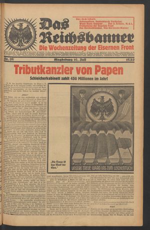 Das Reichsbanner vom 16.07.1932