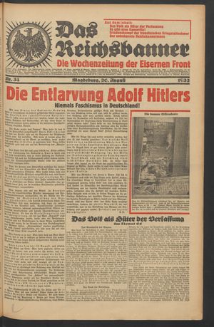 Das Reichsbanner vom 20.08.1932