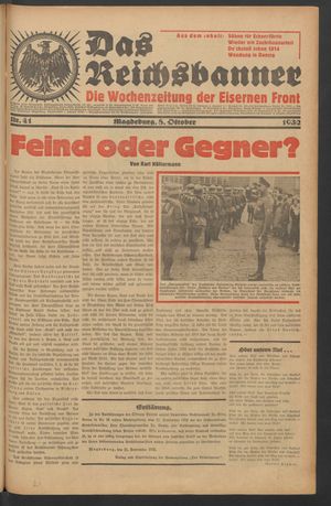 Das Reichsbanner vom 08.10.1932