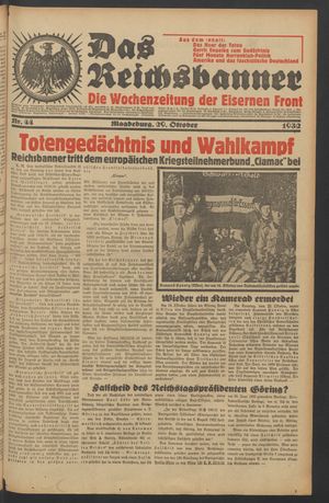 Das Reichsbanner vom 29.10.1932