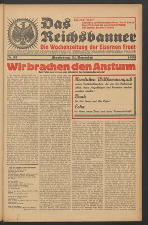 Das Reichsbanner vom 31.12.1932