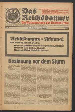 Das Reichsbanner vom 11.02.1933