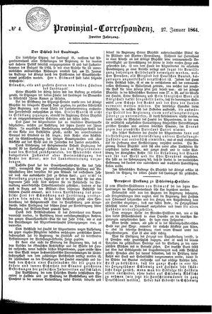 Provinzial-Correspondenz vom 27.01.1864