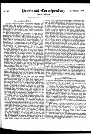 Provinzial-Correspondenz on Aug 3, 1864