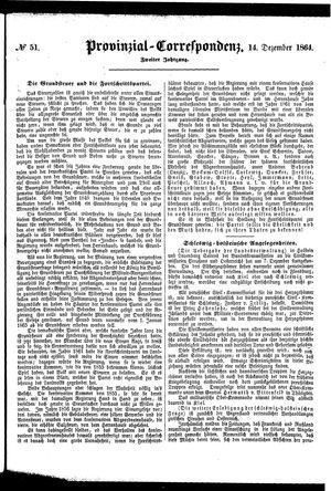 Provinzial-Correspondenz vom 14.12.1864