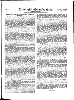 Provinzial-Correspondenz vom 09.05.1866