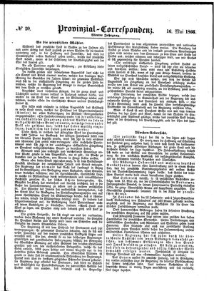 Provinzial-Correspondenz vom 16.05.1866