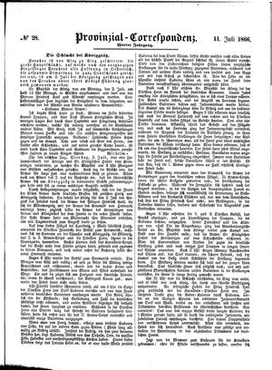 Provinzial-Correspondenz vom 11.07.1866