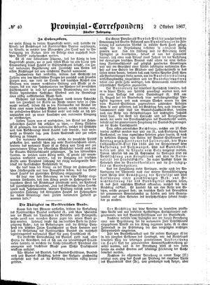 Provinzial-Correspondenz on Oct 2, 1867
