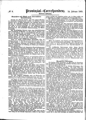 Provinzial-Correspondenz vom 24.02.1869