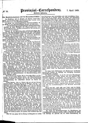 Provinzial-Correspondenz vom 07.04.1869