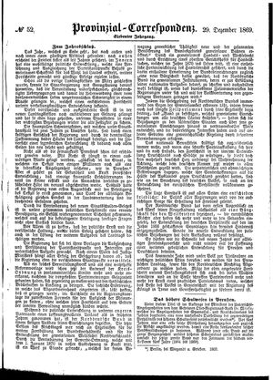 Provinzial-Correspondenz on Dec 29, 1869