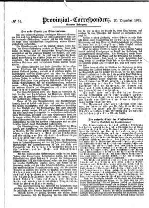 Provinzial-Correspondenz vom 20.12.1871