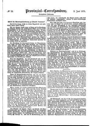 Provinzial-Correspondenz on Jun 2, 1875