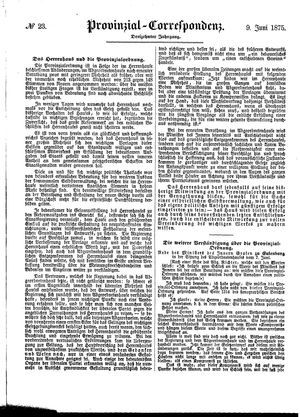 Provinzial-Correspondenz vom 09.06.1875