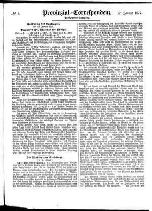 Provinzial-Correspondenz vom 17.01.1877