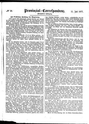 Provinzial-Correspondenz vom 11.07.1877