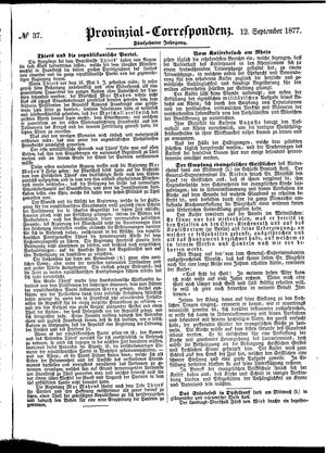 Provinzial-Correspondenz vom 12.09.1877