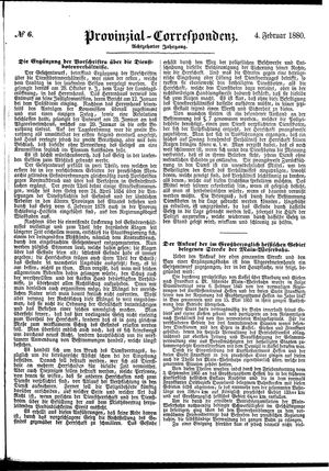 Provinzial-Correspondenz vom 04.02.1880