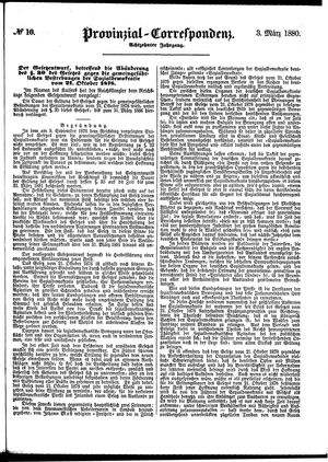 Provinzial-Correspondenz vom 03.03.1880