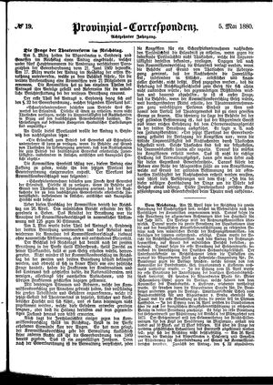Provinzial-Correspondenz vom 05.05.1880