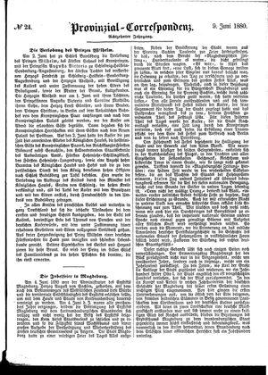 Provinzial-Correspondenz vom 09.06.1880