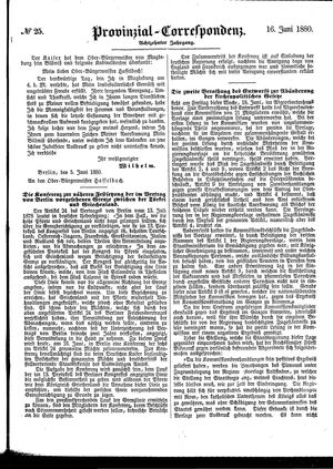 Provinzial-Correspondenz on Jun 16, 1880