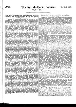 Provinzial-Correspondenz on Jun 23, 1880