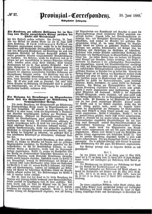 Provinzial-Correspondenz vom 30.06.1880