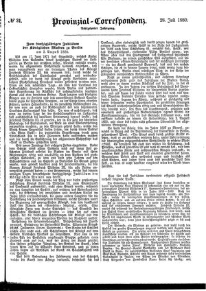 Provinzial-Correspondenz vom 28.07.1880