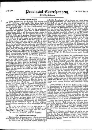 Provinzial-Correspondenz vom 10.05.1882