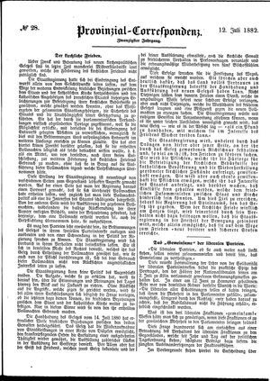 Provinzial-Correspondenz vom 12.07.1882
