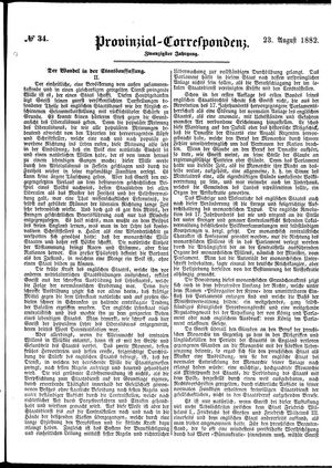 Provinzial-Correspondenz vom 23.08.1882