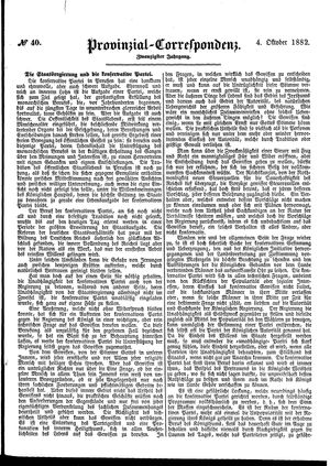 Provinzial-Correspondenz on Oct 4, 1882