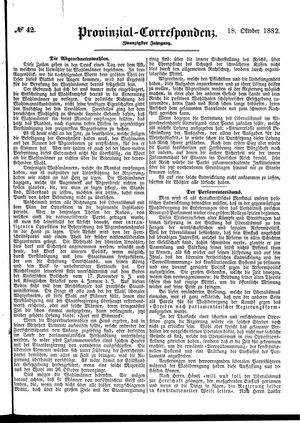 Provinzial-Correspondenz vom 18.10.1882